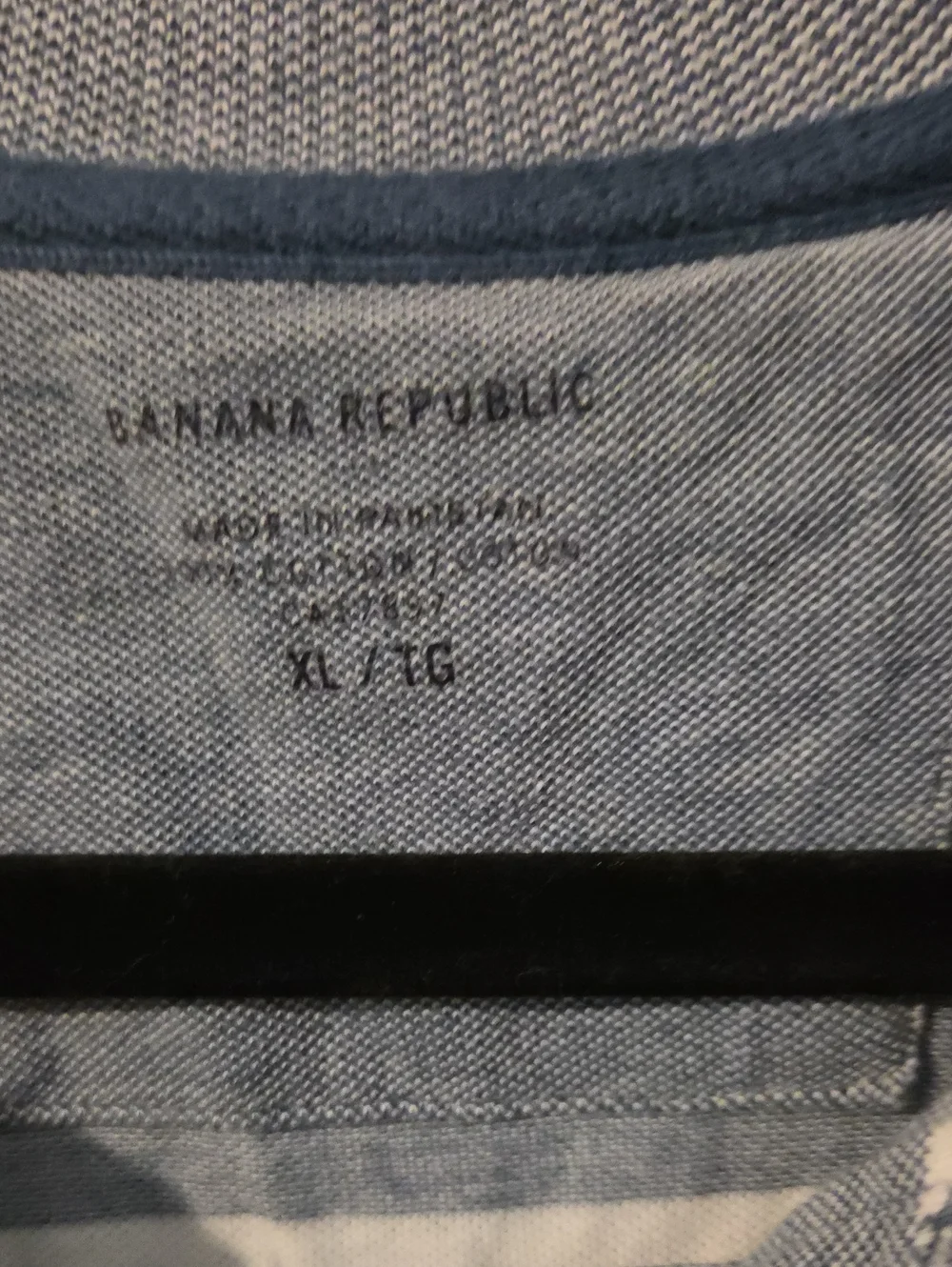 Banana Republic Blue and White Striped Polob